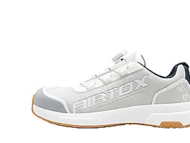 Airtox sikkerhedssko str. 42 - FX11, clean white, PRO smart lacing, styrosofr sål 3.0