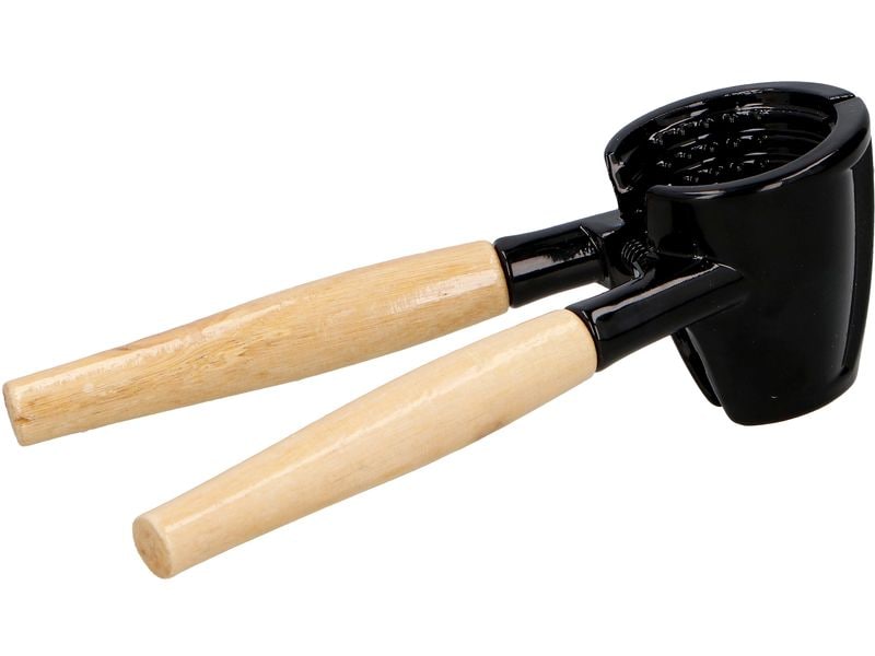 alpina Nussknacker und Flaschenöffner 2 in 1 Aluminium/Holz 2-in-1 Nussknacker und Flaschenöffner aus Aluminium mit Holzgriffen