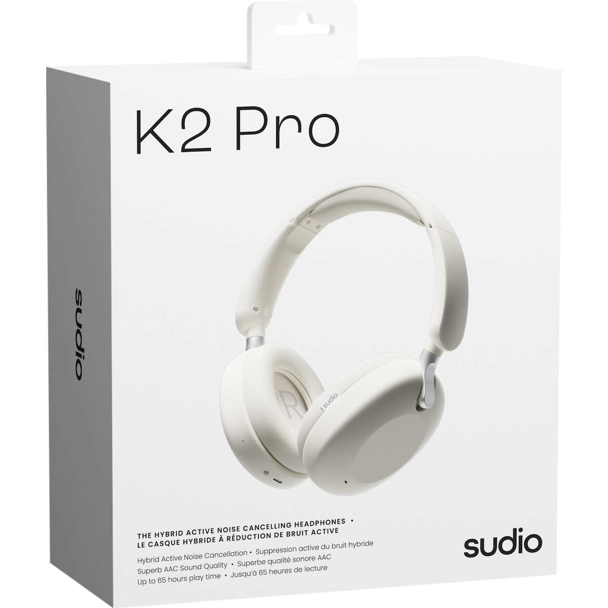 Sudio K2 Pro trådløse around-ear hodetelefoner (hvit)
