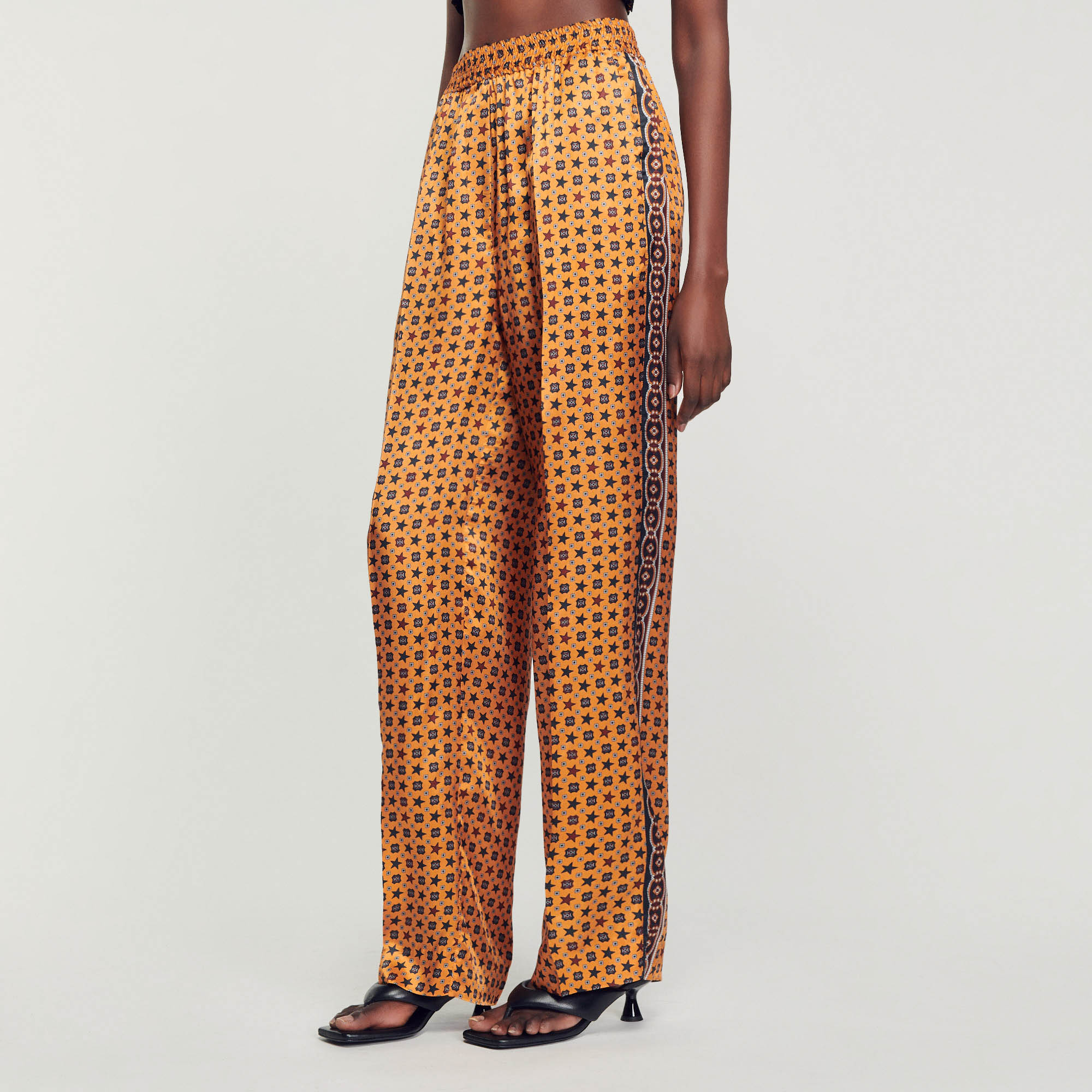 Pantalon satine imprime