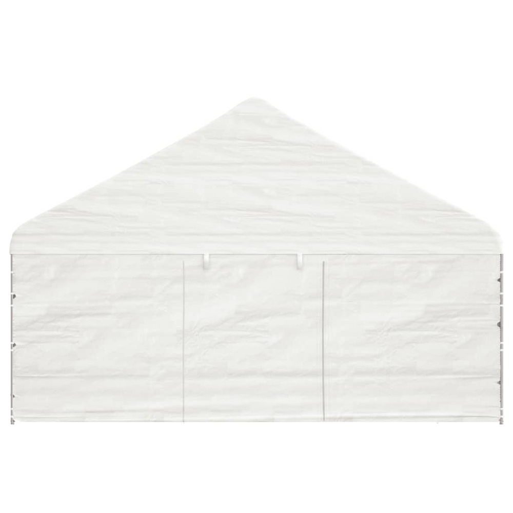 Belvédère avec toit blanc 5,88x2,23x3,75 m polyéthylène