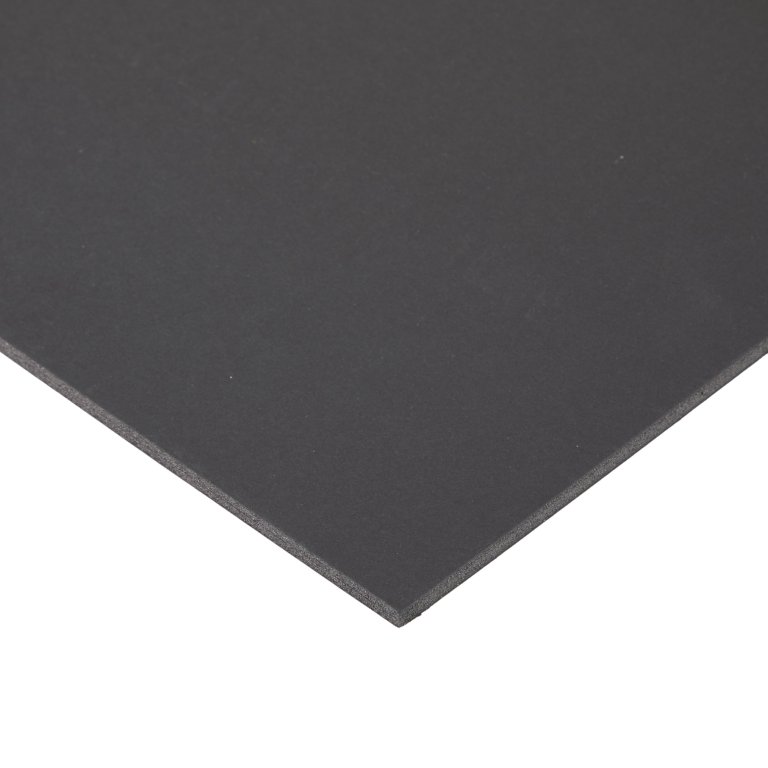Hartschaumplatte papierkaschiert schwarz