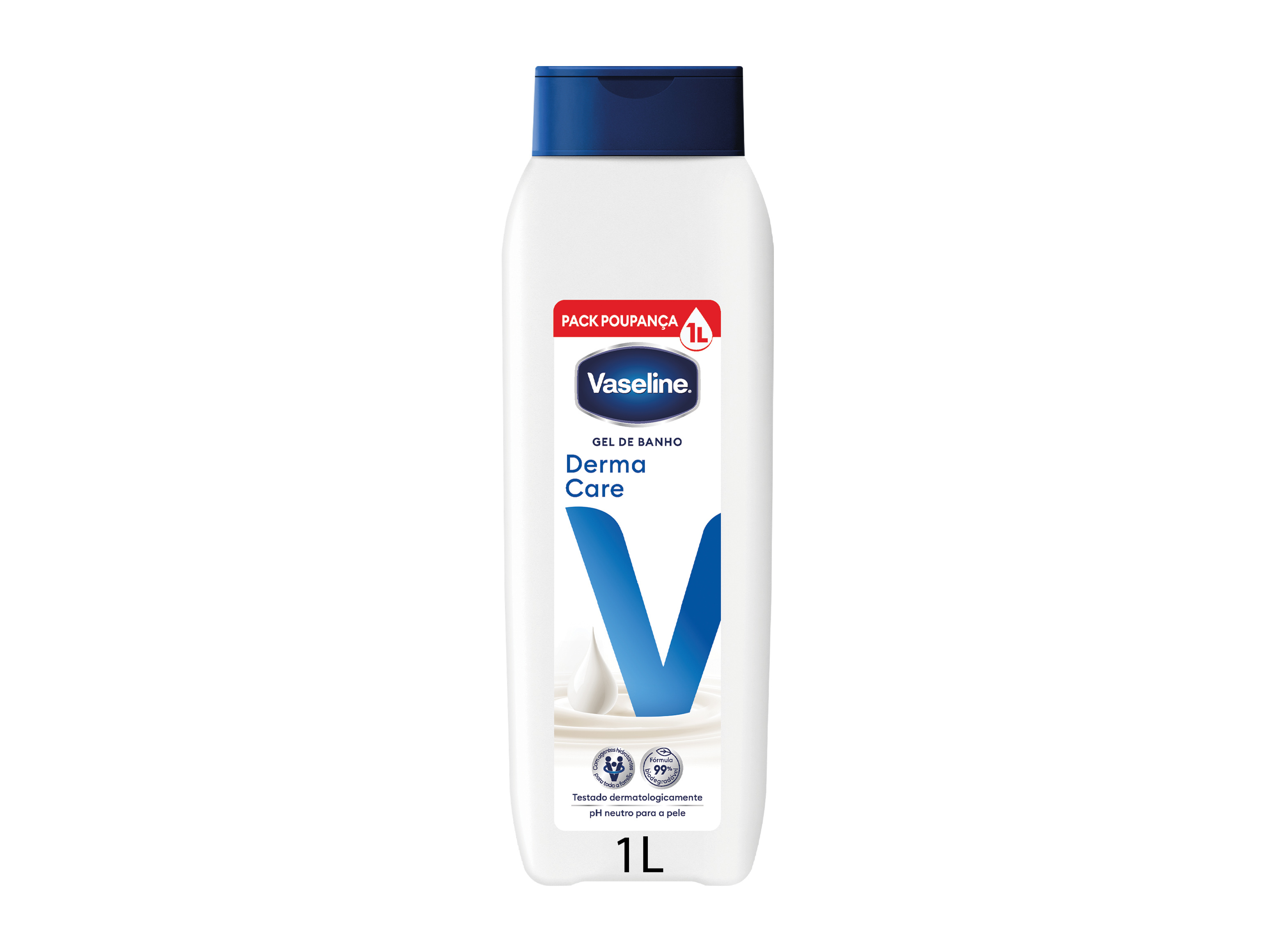 GEL BANHO VASELINE DERMA CARE 1000ML