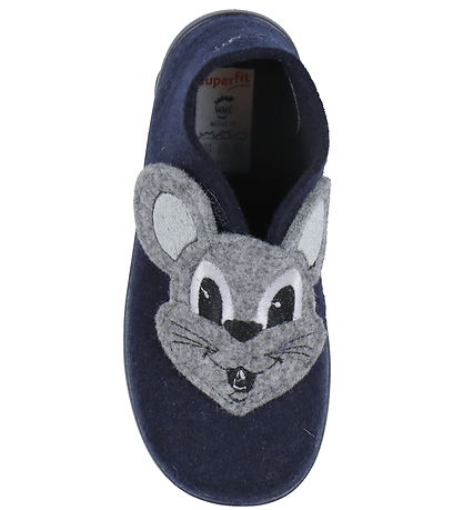 Superfit Hausschuhe - Wolle - Happy - Blau/Grau