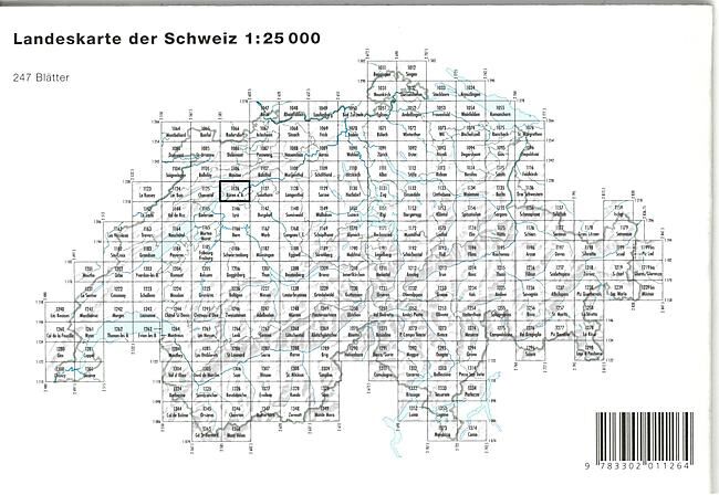 BUNDESAMT - 1126 BUREN ECHELLE 1 25 000