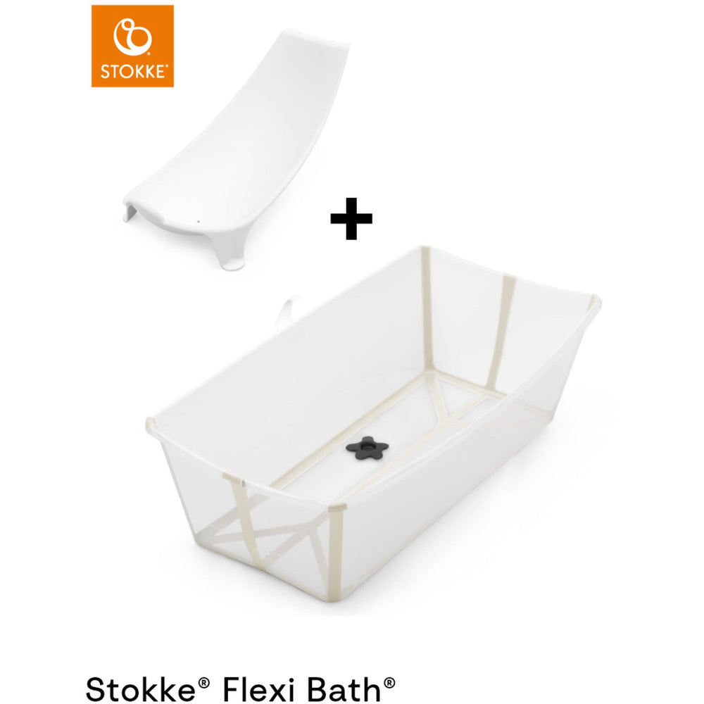 Køb Stokke® Sandy Beige Flexi Bath® X-Large + Newborn Sæt Bundle