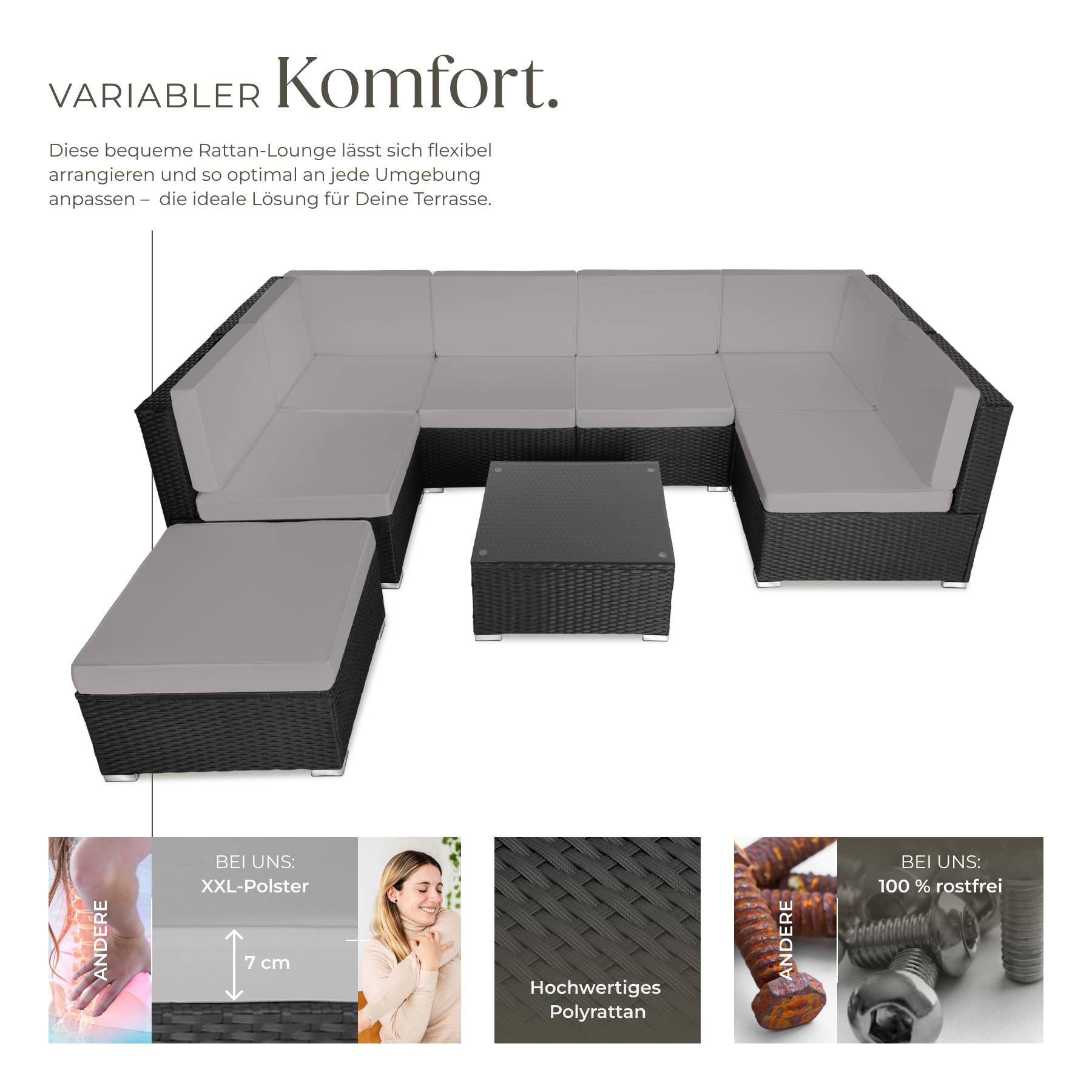 Rattan Lounge Venedig