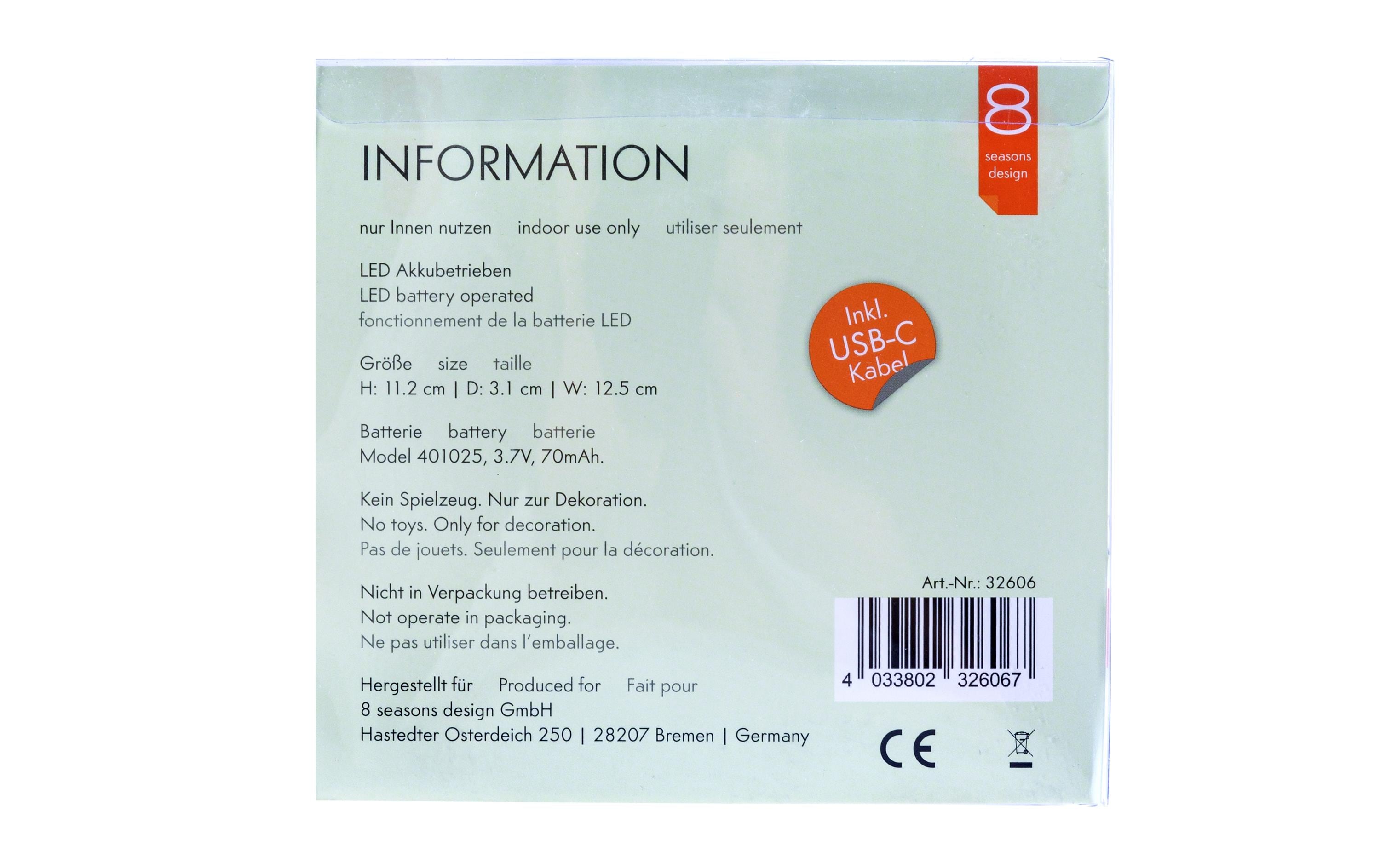 Motivlicht Shining Heart Micro S, WeissLED-Leuchte Herz