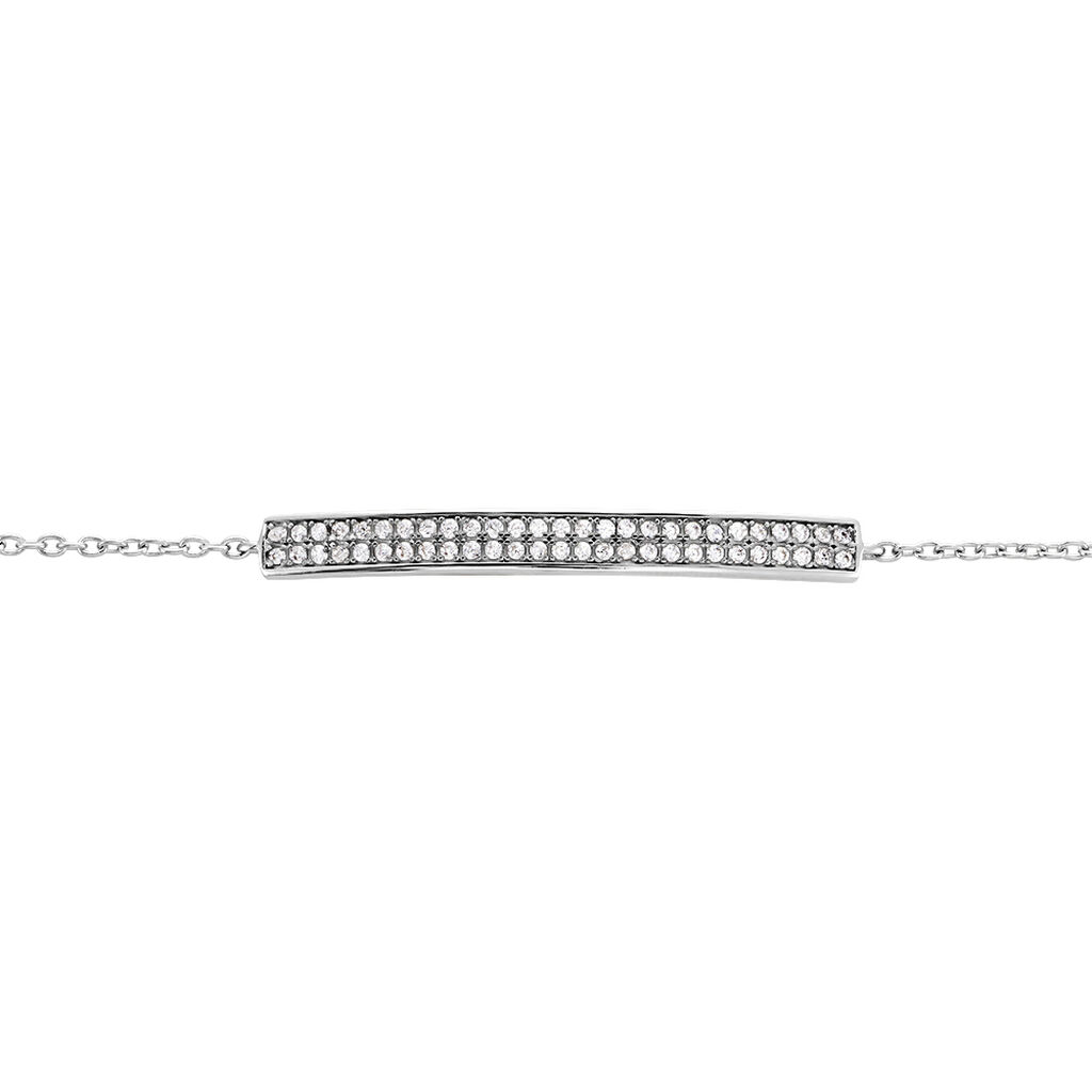 Bracelet Septima Argent Blanc Oxyde De Zirconium