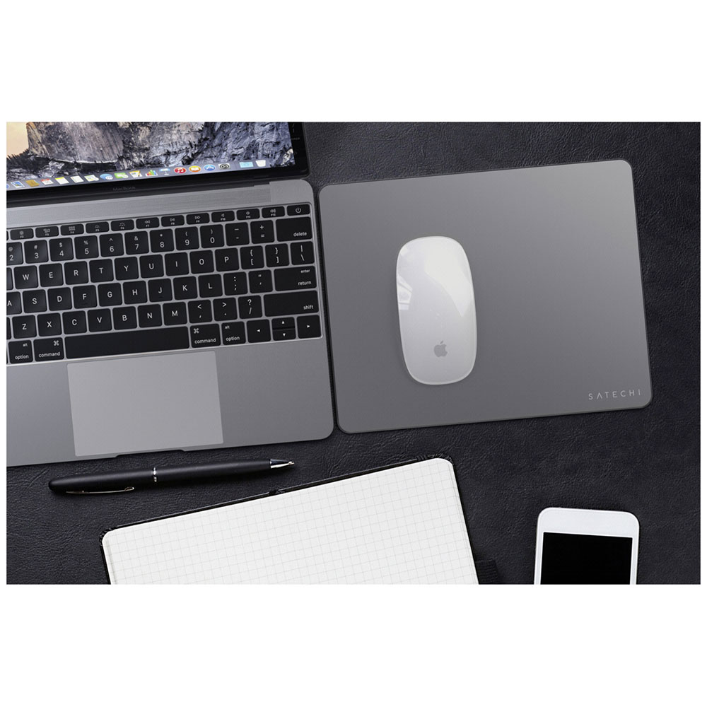 (25x21cm) Mauspad Aluminium Mouse Pad (ST-AMPADM) - Space Grau