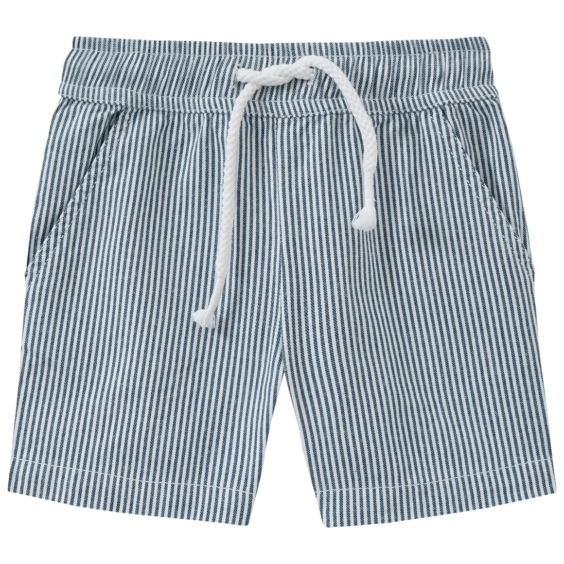 Topolino Pure Collection Jungen Shorts aus Bio-Baumwolle dunkelblau / weiss