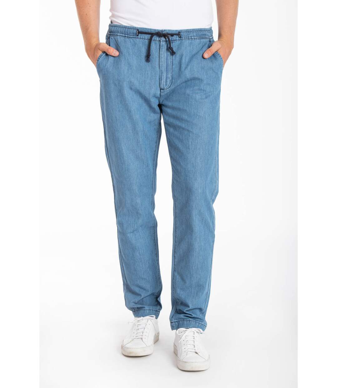 Pantalon denim léger chambray MANLIO denim