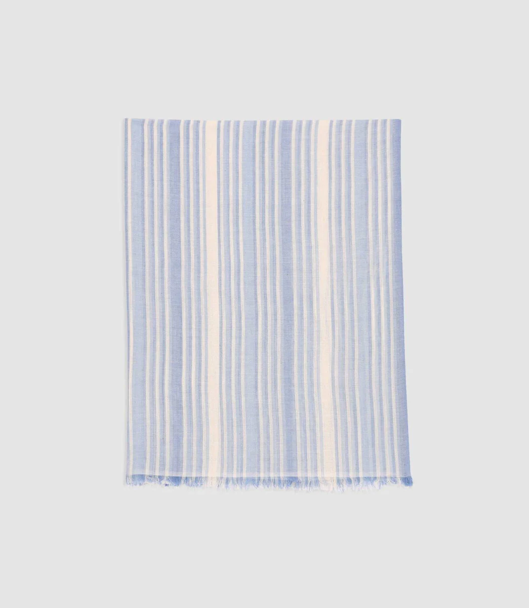 Écharpes à rayures bleu et blanc XEVER