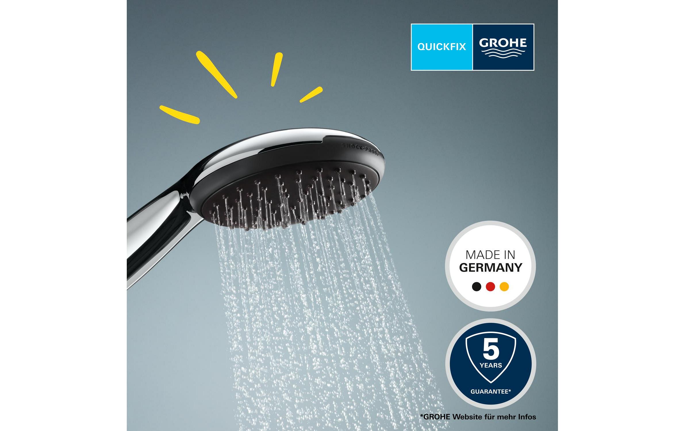 Handbrause Vitalio Start 110 ChromBrause mit drei Strahlarten