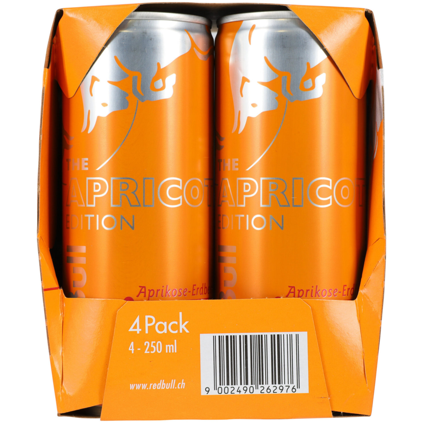 Red Bull Energy Drink The Apricot Edition Aprikose-Erdbeere 4x25cl -100cl