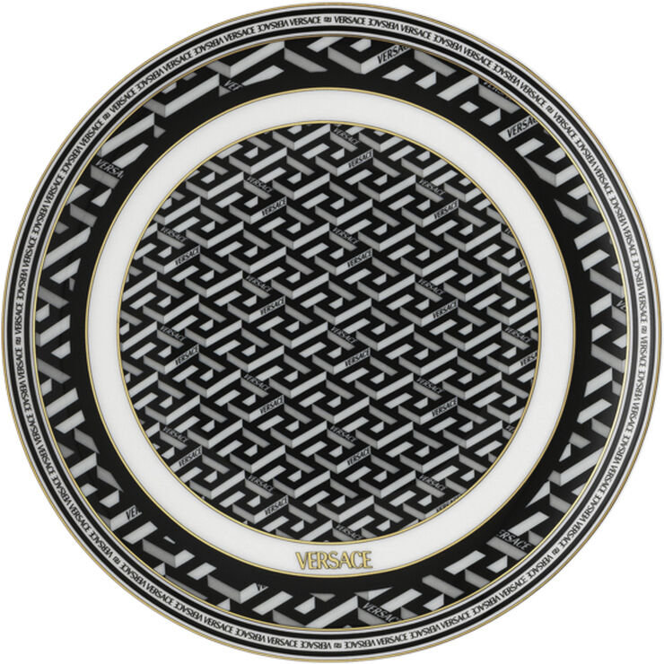 Versace Plate 17cm, Signature Black, La Greca Flerfarvet