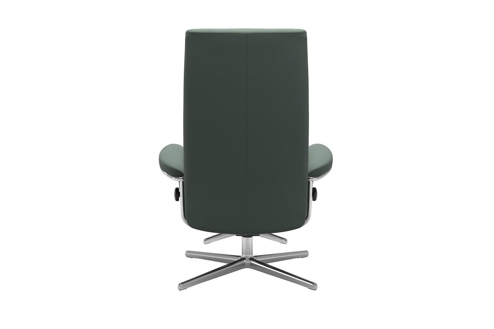 London lenestol m/krakk Hud Paloma Sage Green - Cross - Chrome