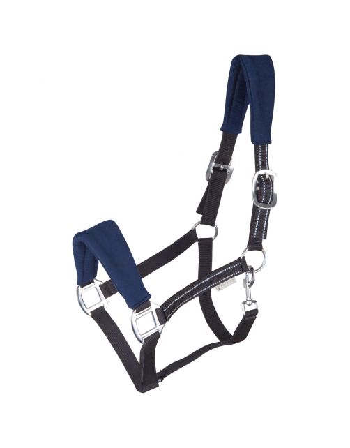 Waldhausen Halster Alcantara Donkerblauw - Paardenhalster