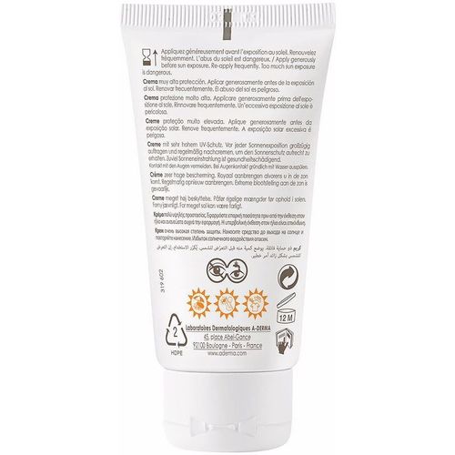 A-Derma - Protect Crema Solar Spf50+
