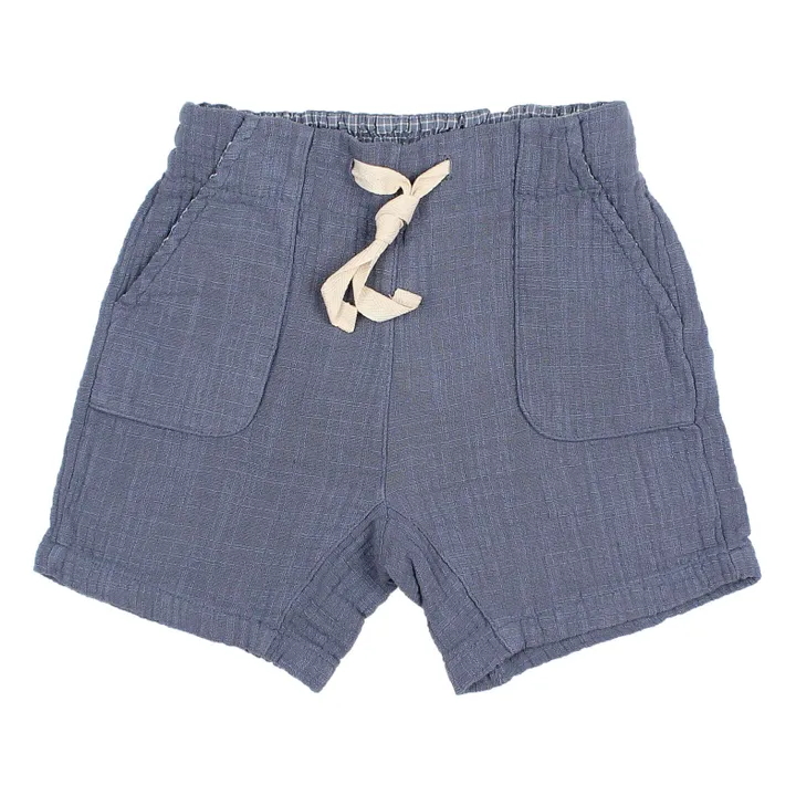 Búho Bermuda Mousseline | Bleu marine