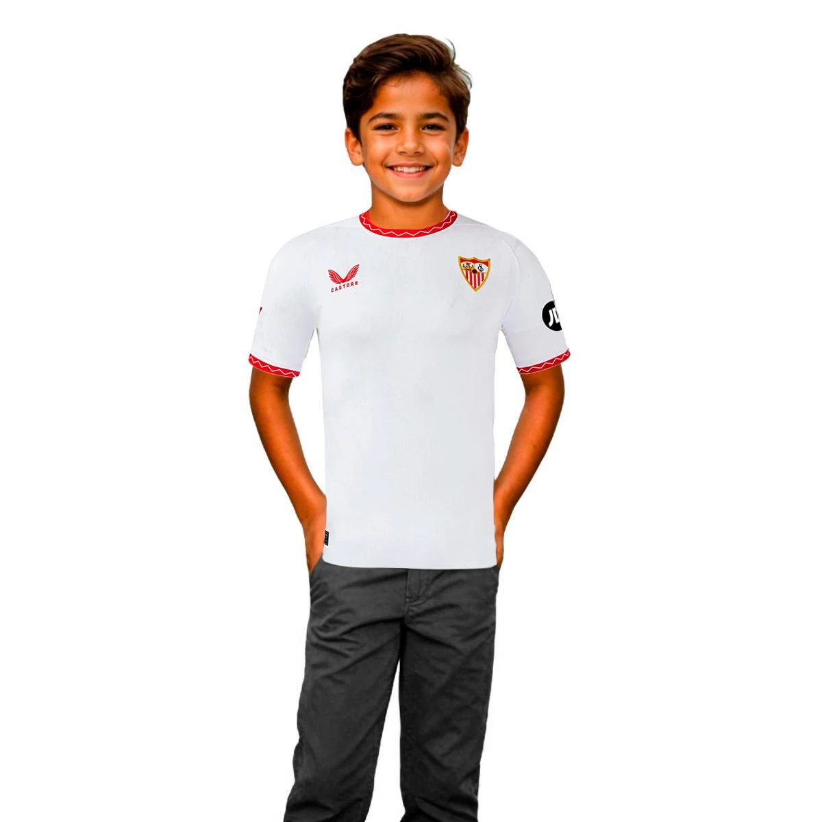 Camisola Castore Sevilla FC Primeiro Equipamento 2024-2025 Criança