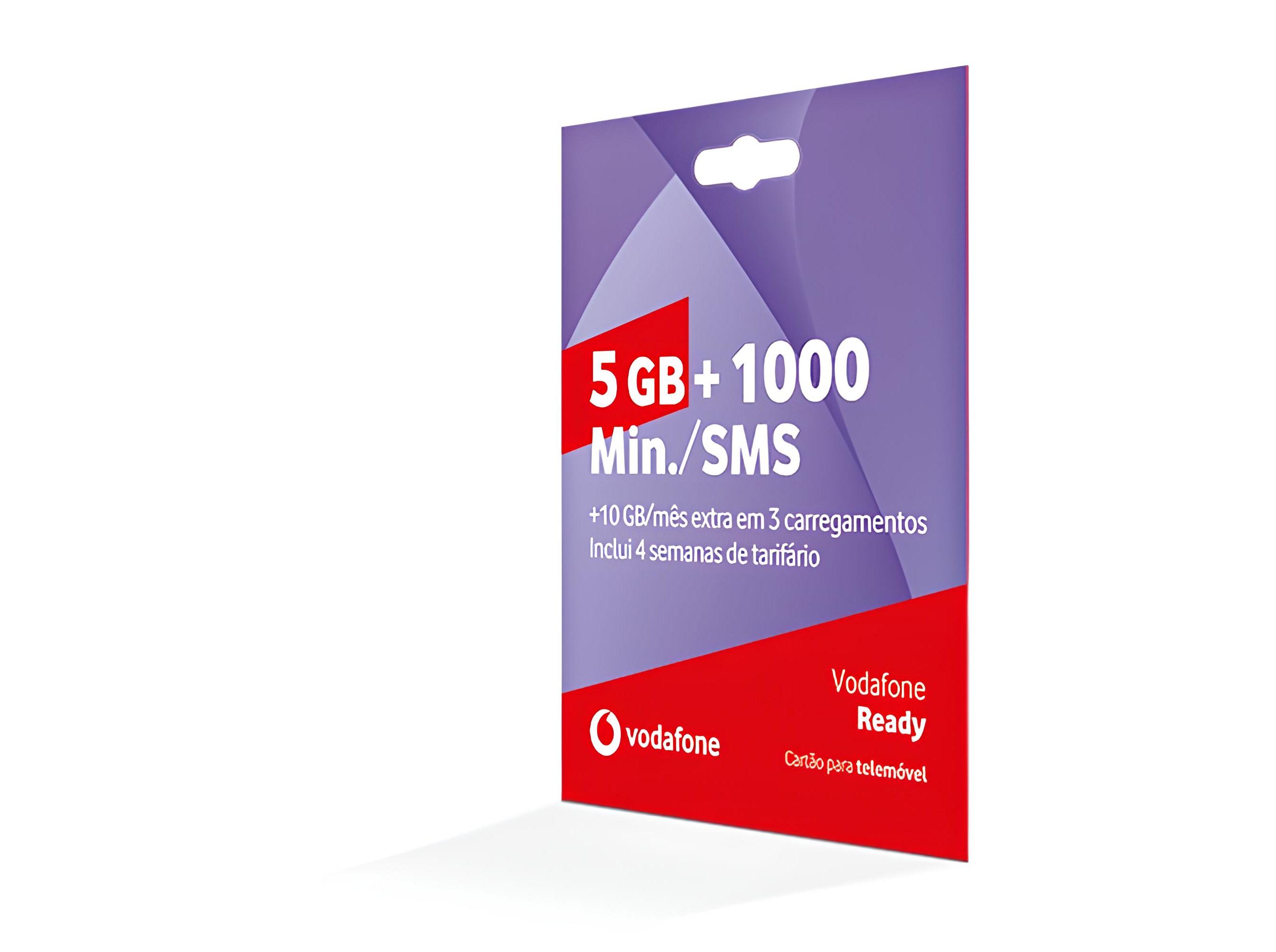 CARTÃO VODAFONE READY 5GB