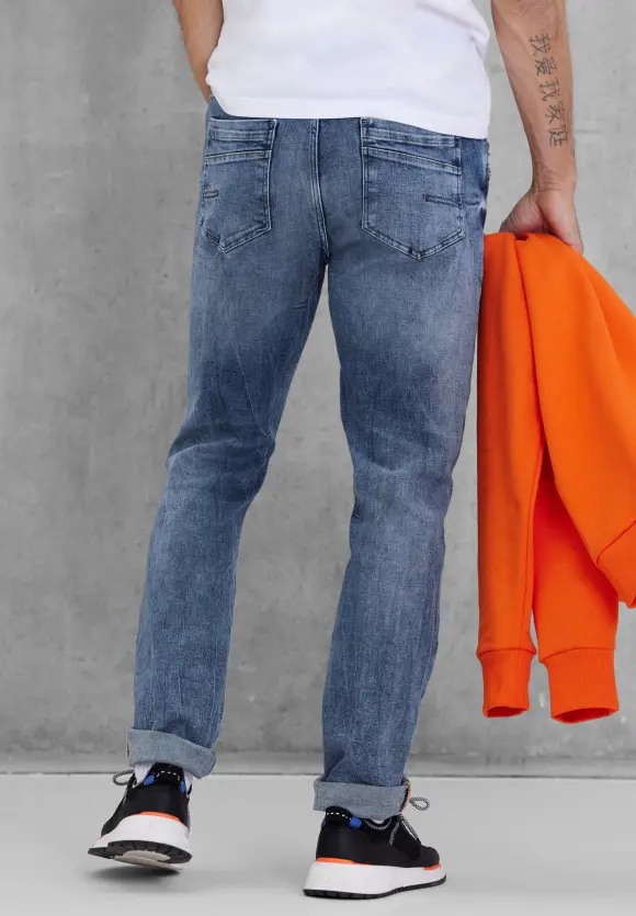 Regular Fit Jeans - real blue heavy random wash