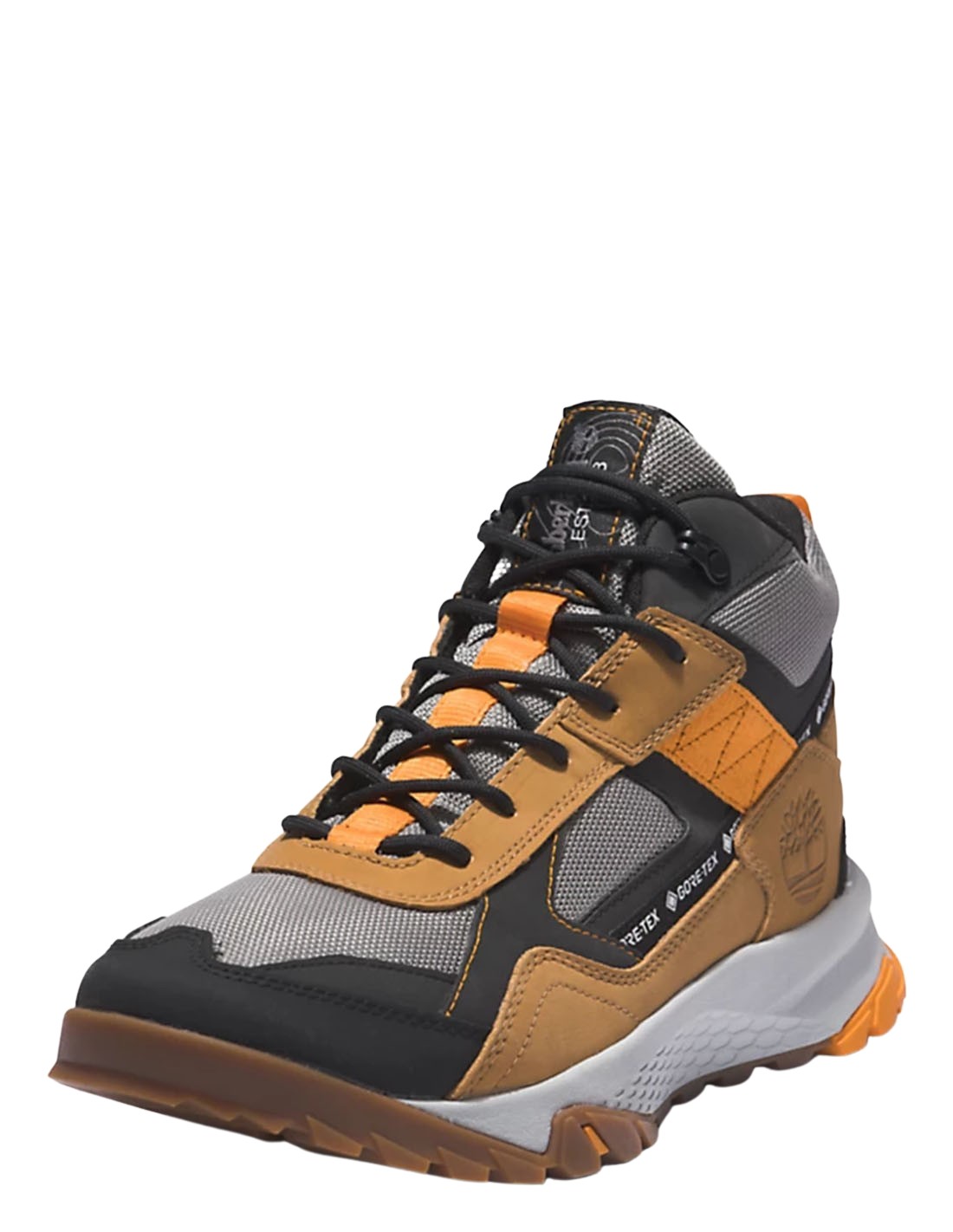 timberland boots homme lincoln peak mid gtx wht daim marron/jaune/noir/blanc