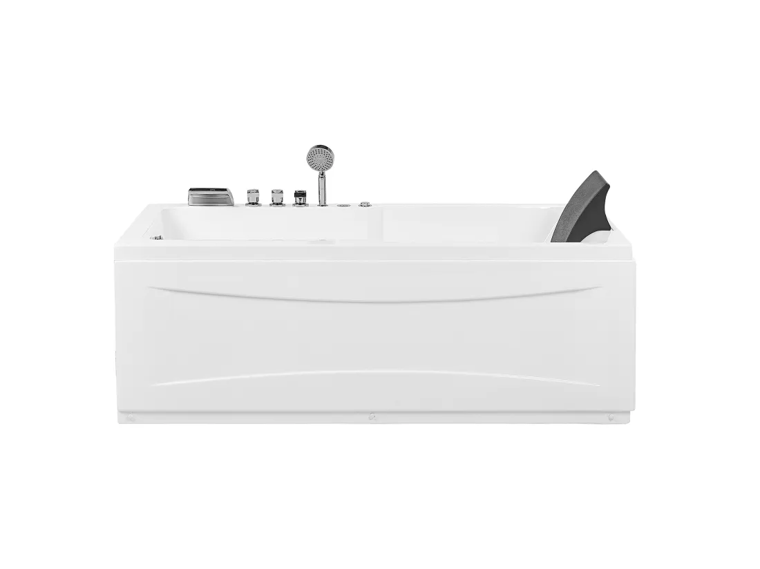 Baignoire balnéo angle droit blanche 169 x 81 cm ARTEMISA