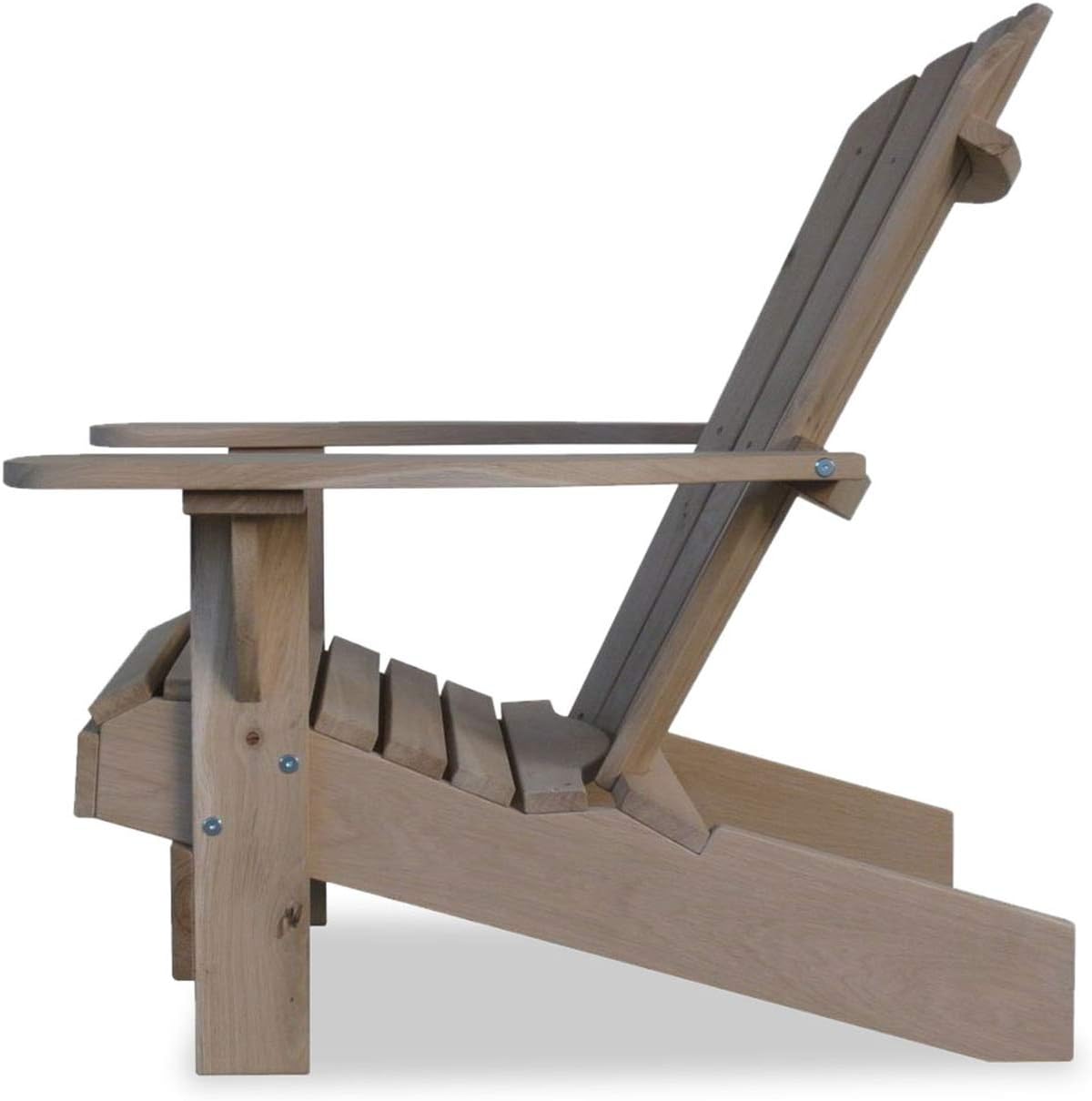 Original Dream-Chairs since 2007 Adirondack Stuhl Comfort“ Gartenstuhl aus massiver Eiche als Bausatz wetterbeständiger Stuhl zur Entspannung im Freien maximale Belastung 170 kg