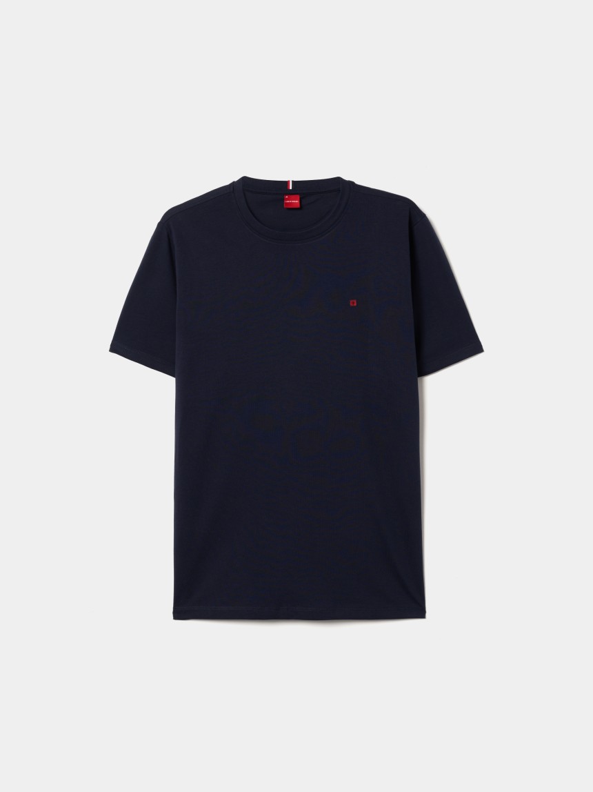 T-shirt básica de algodão