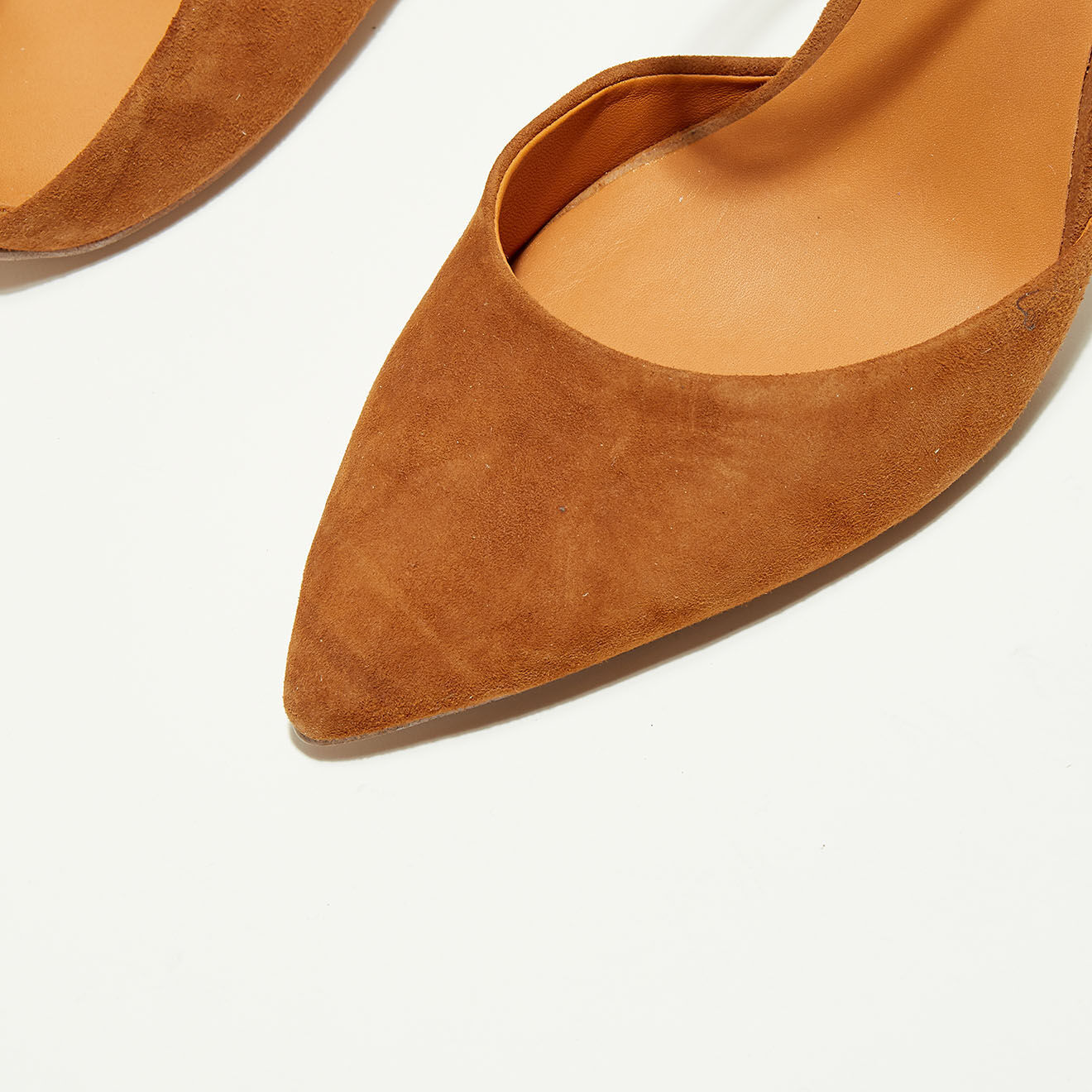 What For Sandales Babies en Velours de Cuir Mona camel - Talon 9.5 cm