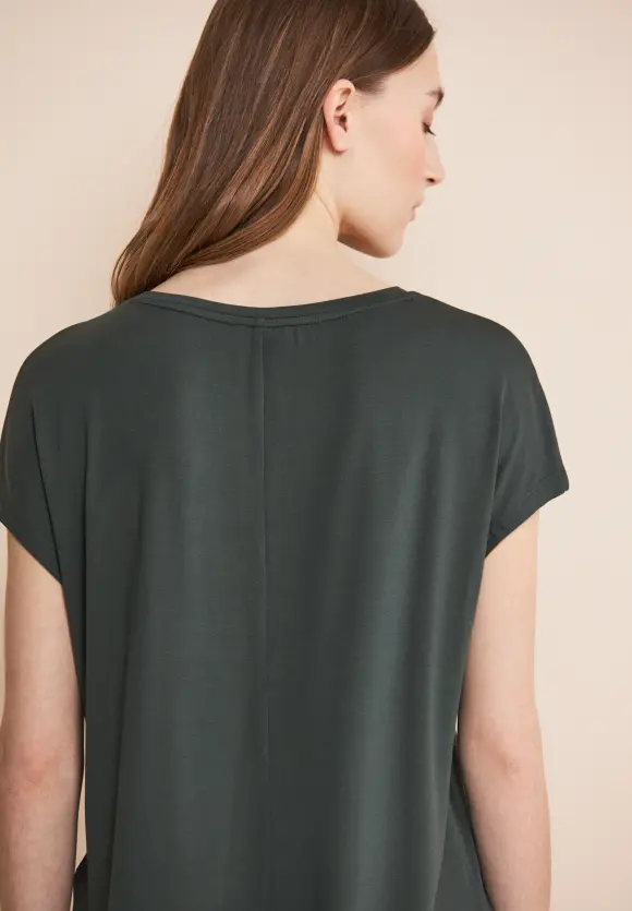 T-Shirt mit Wording - marshy green