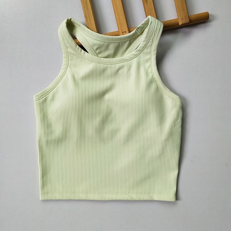 Runyz - Effen racerback sportbeha / legging met hoge taille
