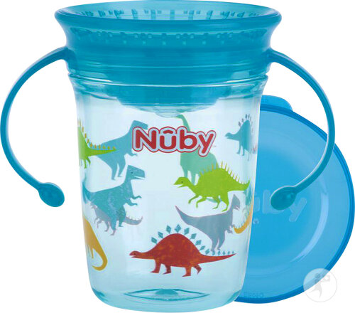 Nûby Gobelet Magique 360° Avec Anses En Tritan Aqua 240ml 6 Mois+ 1 Pièce