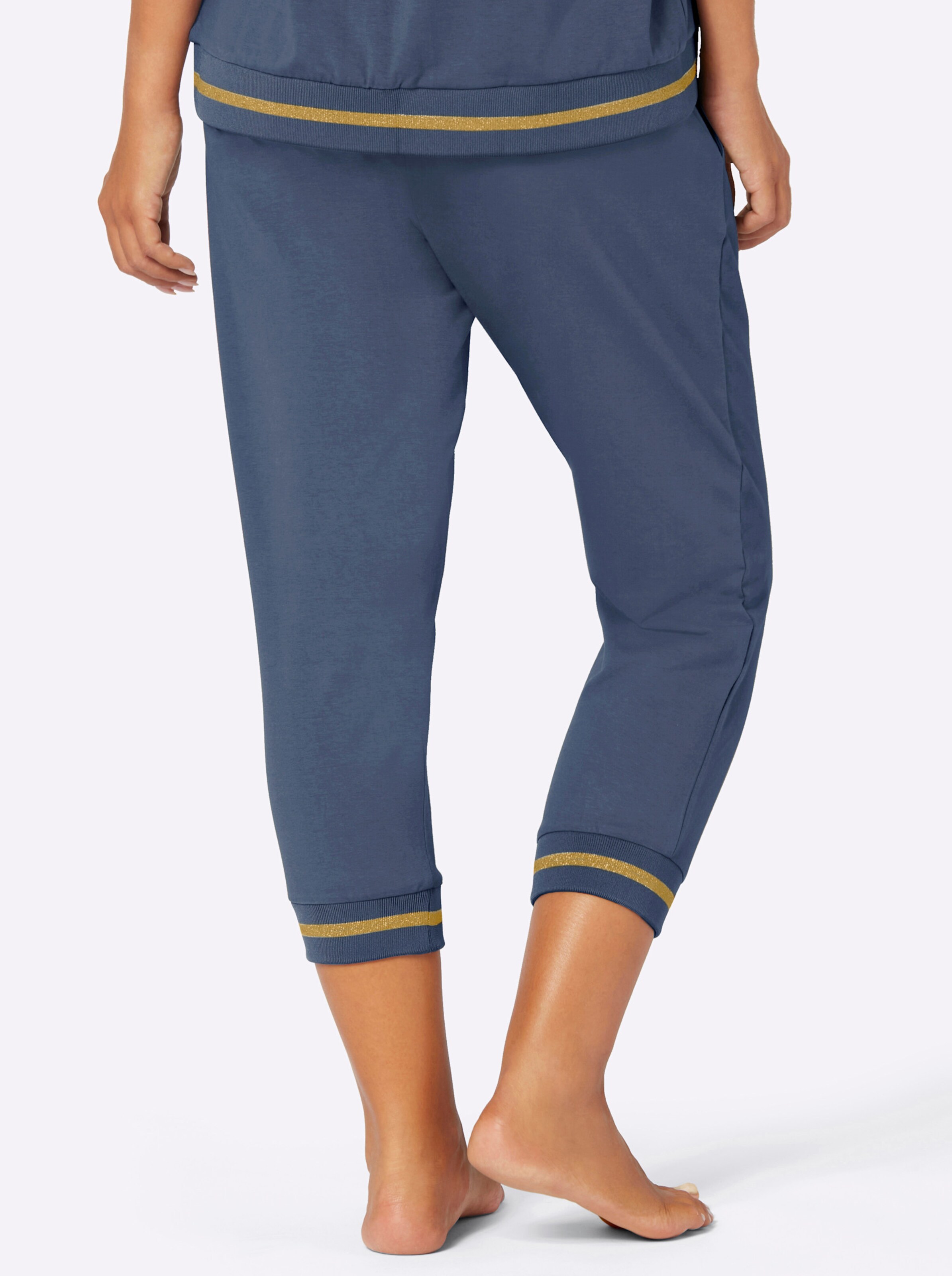 feel good Hose 3/4-lang in rauchblau