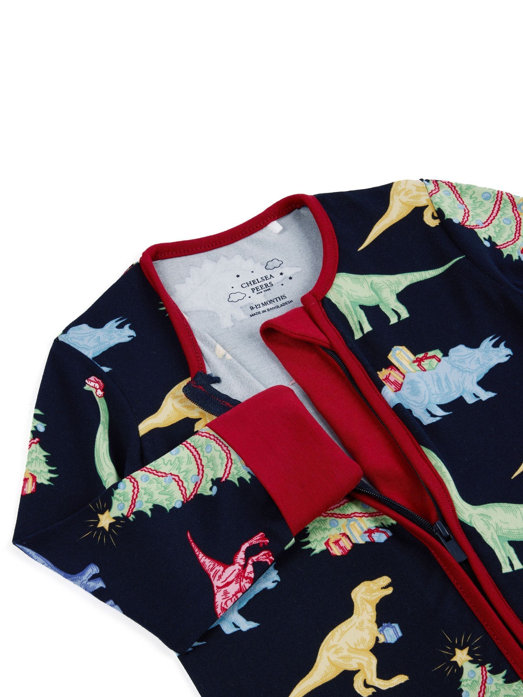 Chelsea Peers Kerstmis Pyjama's met dinosaurus Print