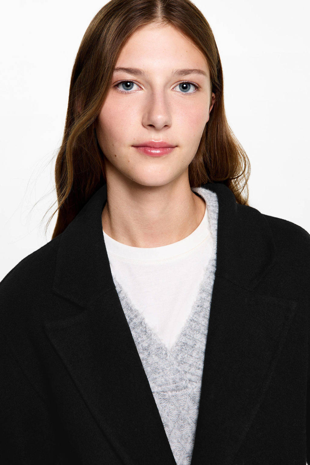 MANGO TEEN manteljas zwart