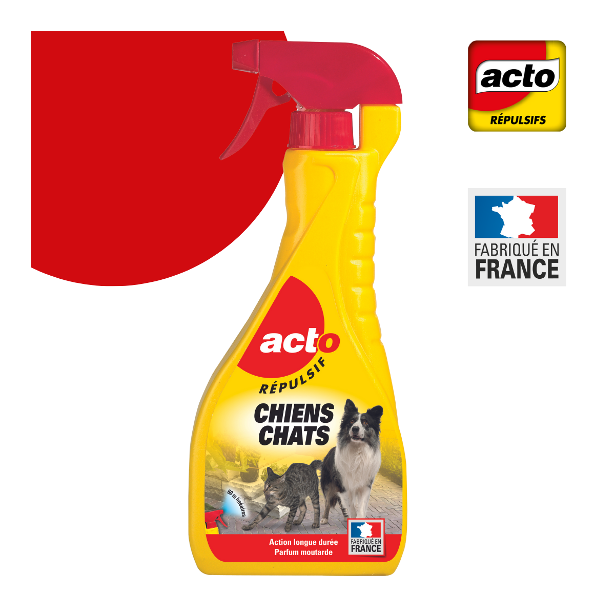 Acto chiens – chats liquide répulsif - pulverisateur de 600ml