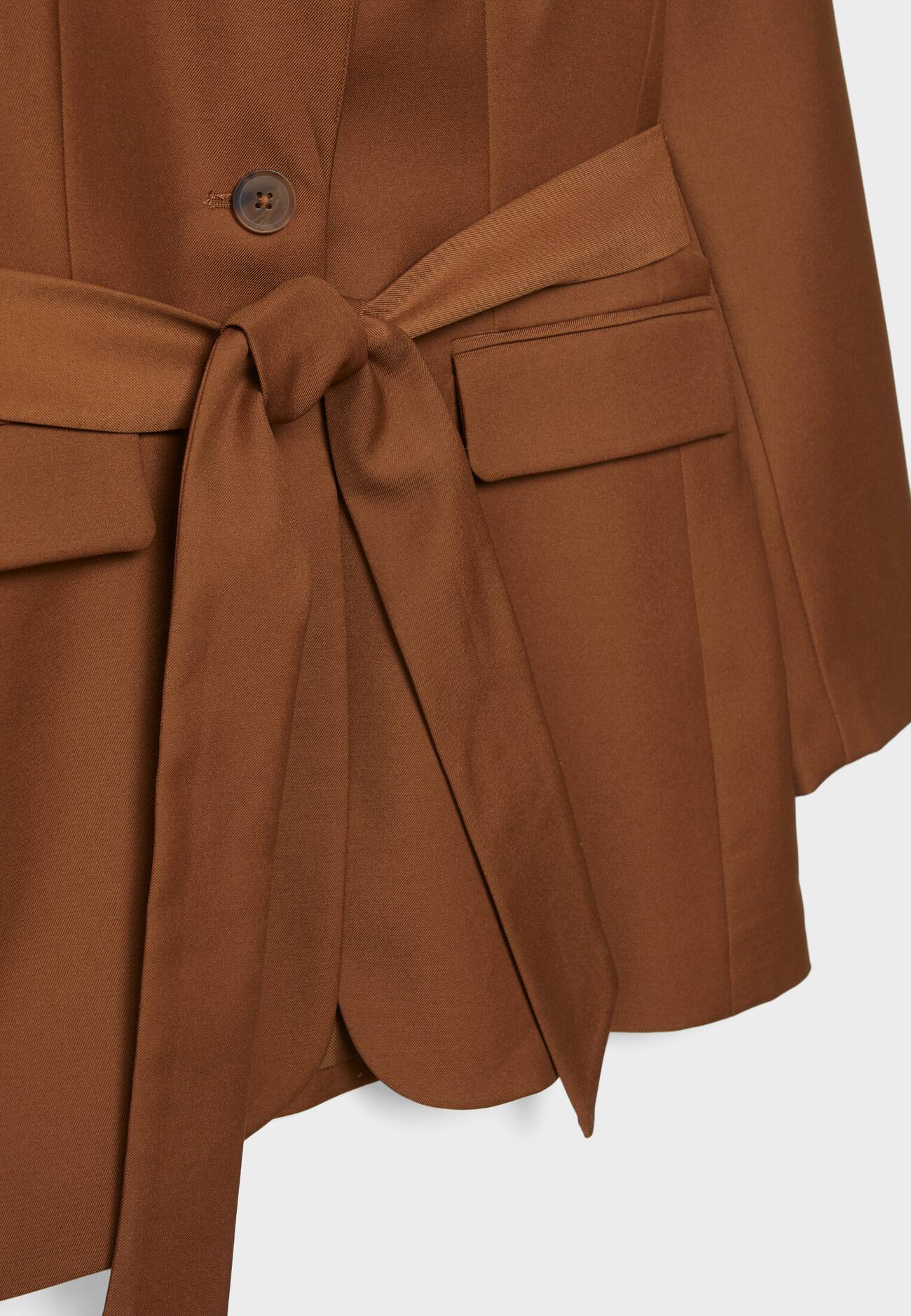 Blazer comprido com cinto