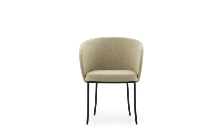 Normann Copenhagen Knit eetkamerstoel met armleuning Sand