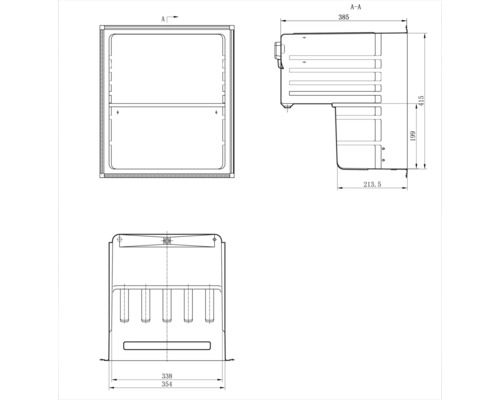 CoolCube Cubes 328 Corona koelkast, afmetingen (B x H x D): 43 x 51 x 47,5 cm, koelvak: 48 l
