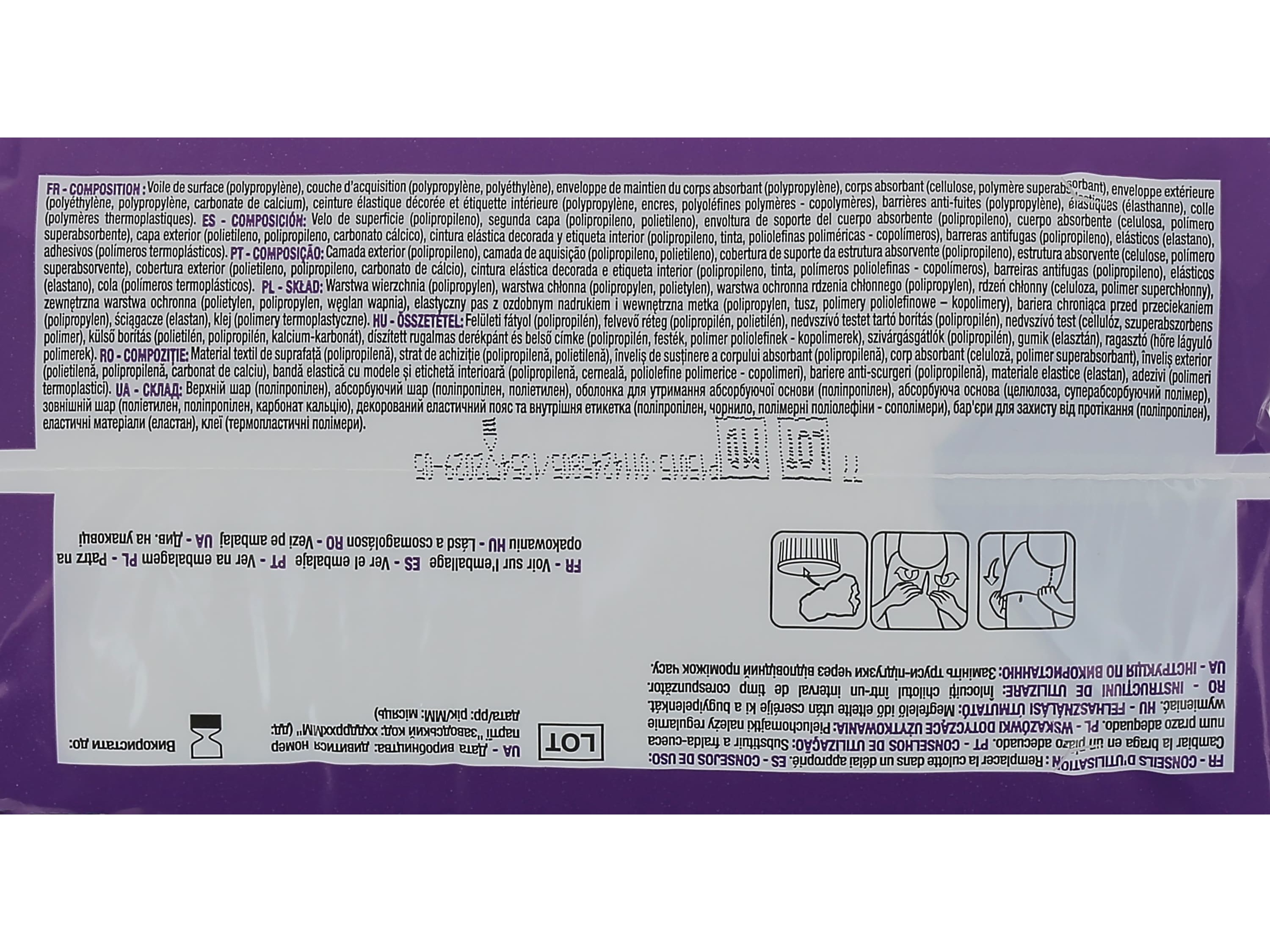 CUECAS DE INCONTINÊNCIA AUCHAN DISCREET TAMANHO M BRANCO 10UN