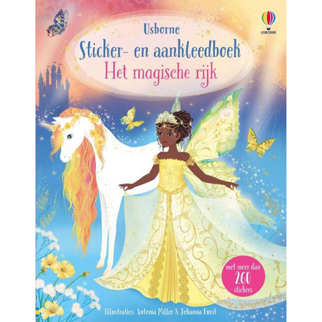 Usborne sticker- en aankleedboek het magische rijk
