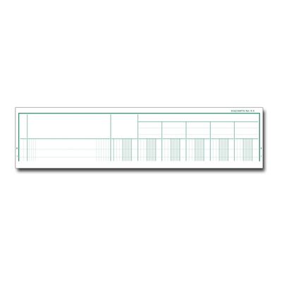 Exacompta - Piqûre comptable - 6 colonnes par page - 32 x 25 cm - 80 pages