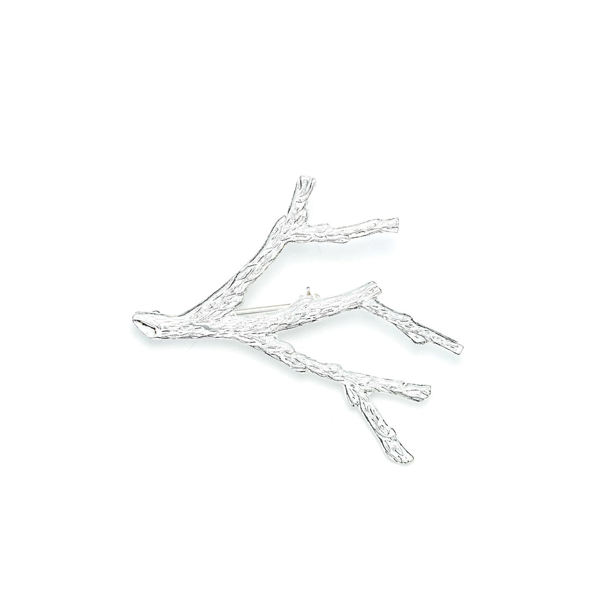 broche corail plaqué argent - PALLAS
