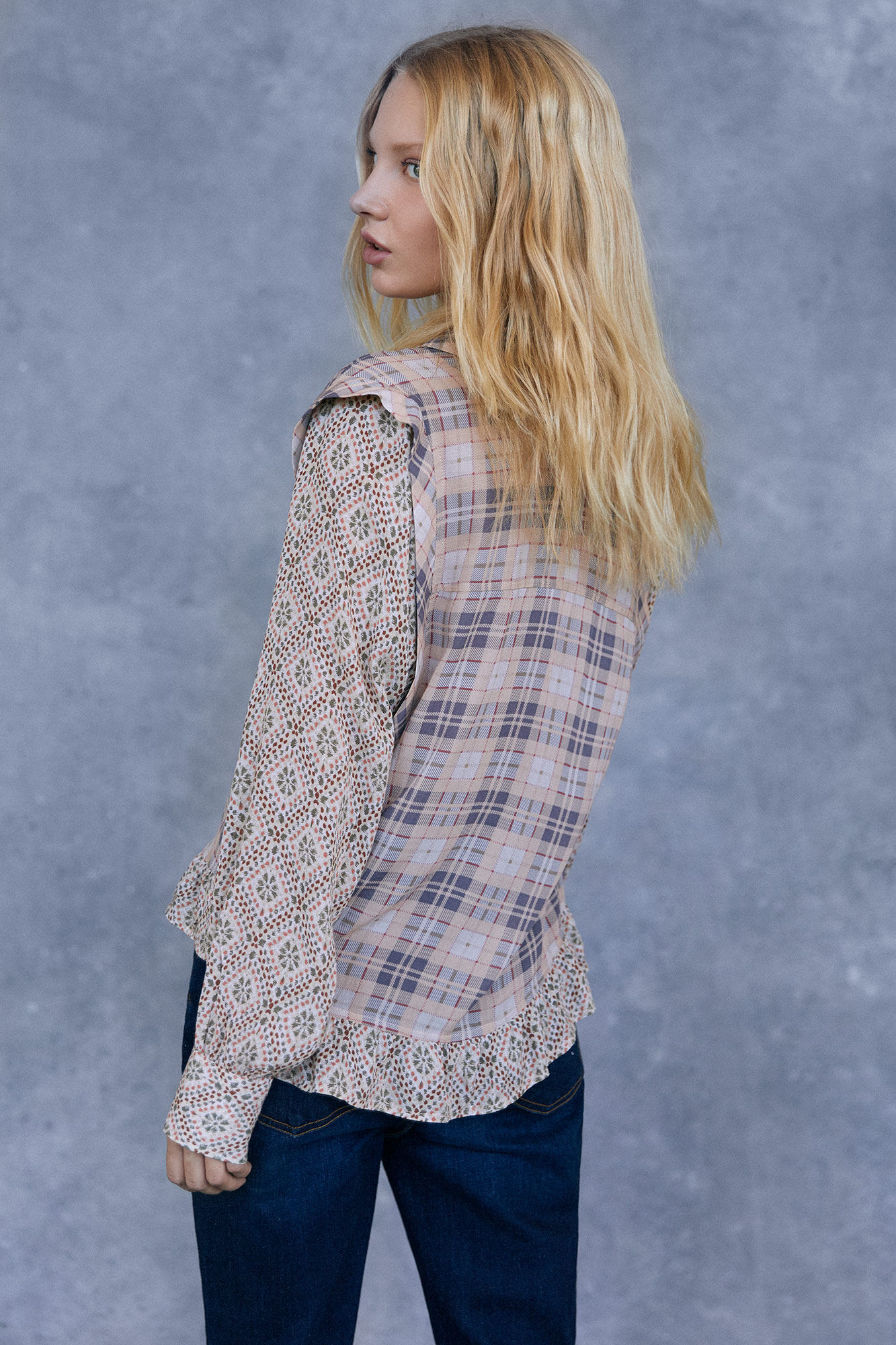 Blusa estampada - Estampa branca