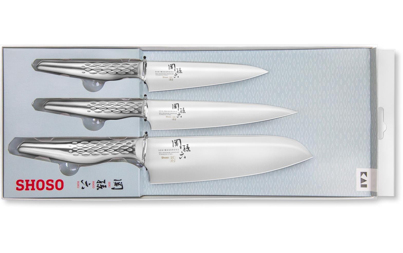 KAI Messer-Set »Shoso 3 tlg. Silber«