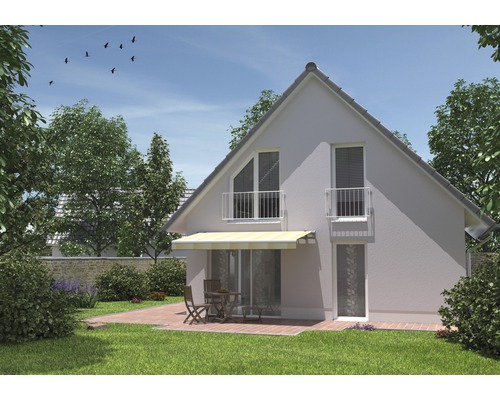 SOLUNA knikarmzonnescherm Trend 2.5x2 Stoffen design J201 Frame zilver geanodiseerd incl. zwengel