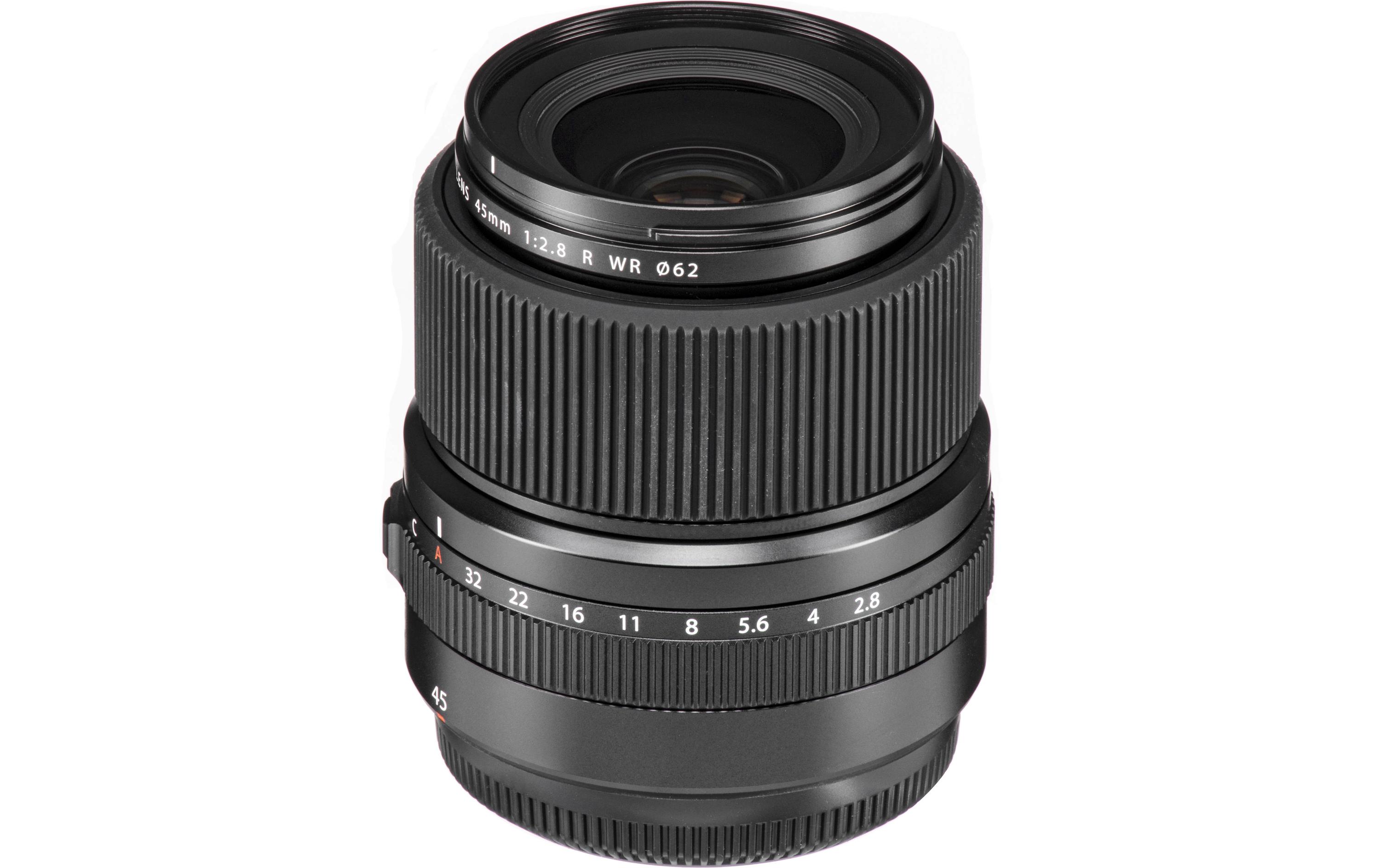 Festbrennweite GF 45mm F/2.8 R WR – Fujifilm G-Mount<br>Leichtes und kompaktes Reportage- und Streetfotografie-Objektiv